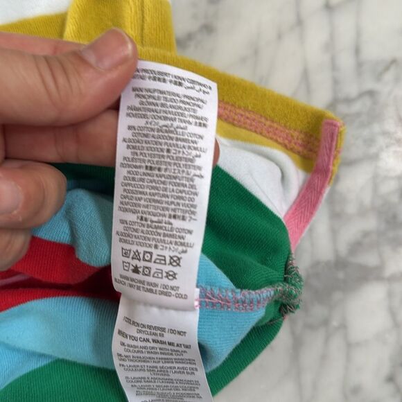 Mini Boden Colorful Striped Hooded Swim Coverup - Picture 6 of 7